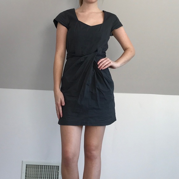 All Saints Alia Dress in Blue/Grey Color - Picture 2 of 6